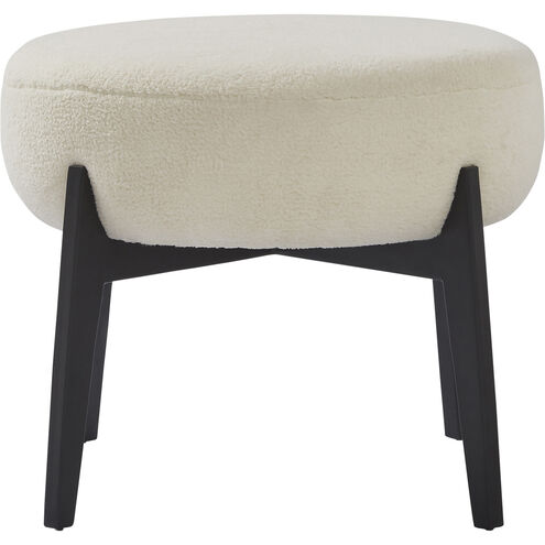 Micha 16.5 inch White and Black Stool