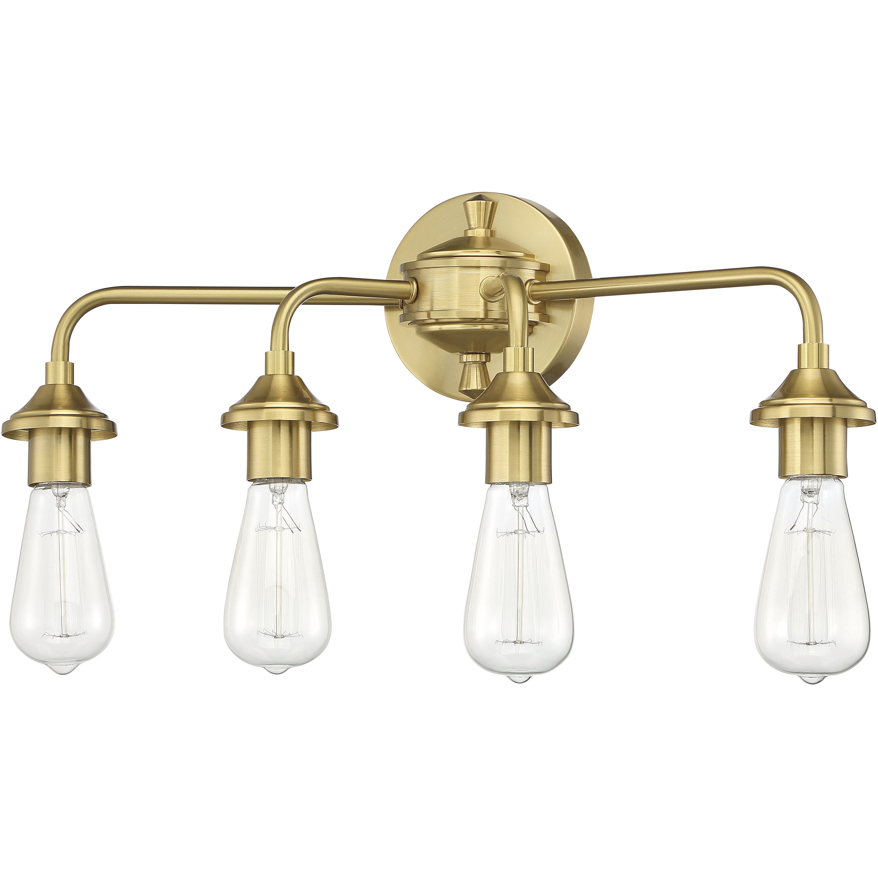 Neighborhood Bridgestone 4 Light 22 inch Satin Brass Vanity Light Wall Light