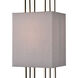 Marstrand 30 inch 100.00 watt Satin Nickel with White Table Lamp Portable Light