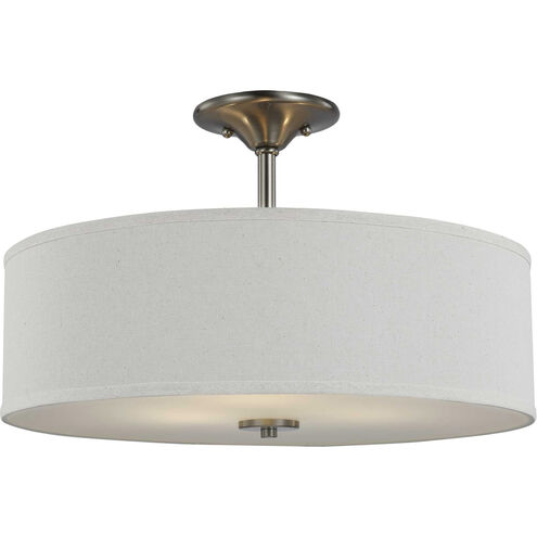 Inspire 3 Light 18 inch Brushed Nickel Semi-Flush Mount Ceiling Light