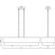 Counterpoint 5 Light 42 inch Modern Gold Linear Chandelier Ceiling Light