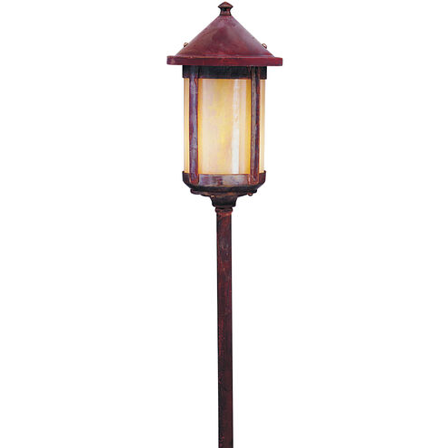 Berkeley 12V 18 watt Antique Copper Landscape Light in Almond Mica