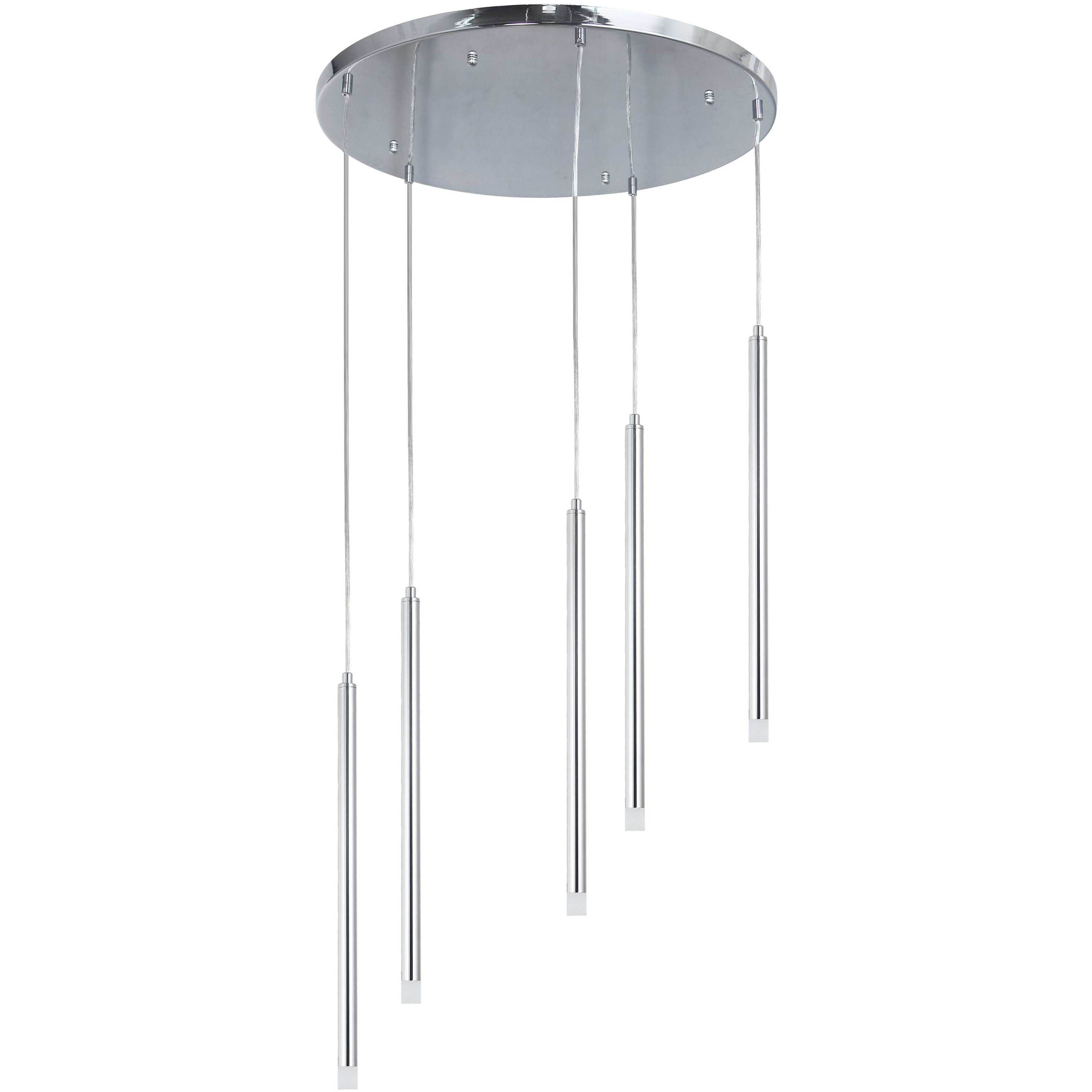 Sanya LED 24 inch Polished Chrome Multi Pendant Ceiling Light