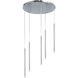 Sanya LED 24 inch Polished Chrome Multi Pendant Ceiling Light