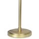 Vest 26.5 inch 60 watt White and Natural Brass Table Lamp Portable Light