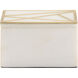 Wildwood 5 inch Natural White/Antique Gold Box