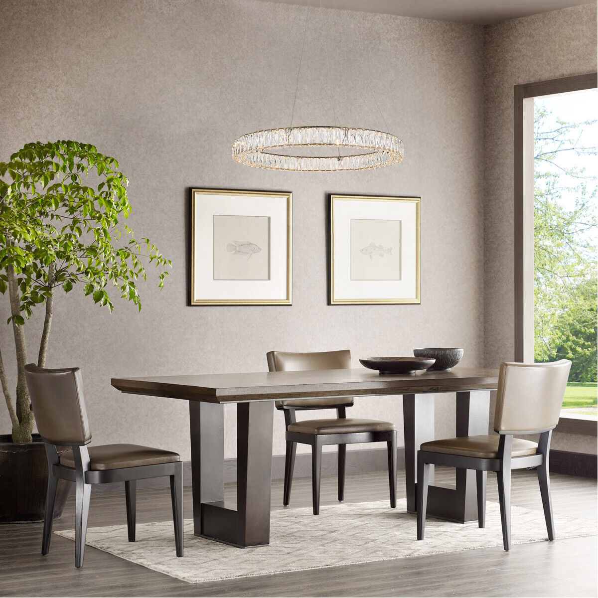 Monroe 32 inch Gold Chandelier Ceiling Light 