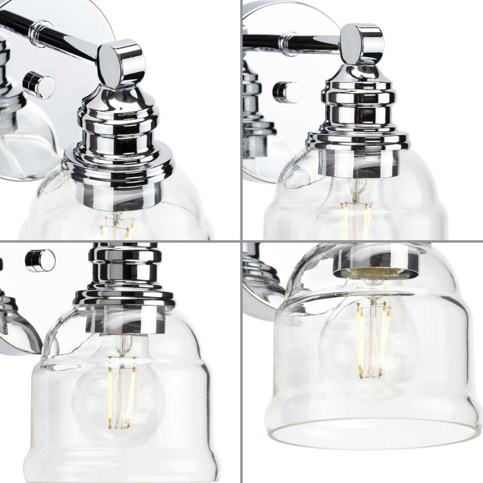 Ambrose 1 Light 7 inch Polished Chrome Bath Vanity Wall Light