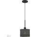 Weavington 1 Light 8.5 inch Black Mini Pendant Ceiling Light