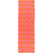 Picnic 96 X 30 inch Bright Orange, Bright Pink Rug