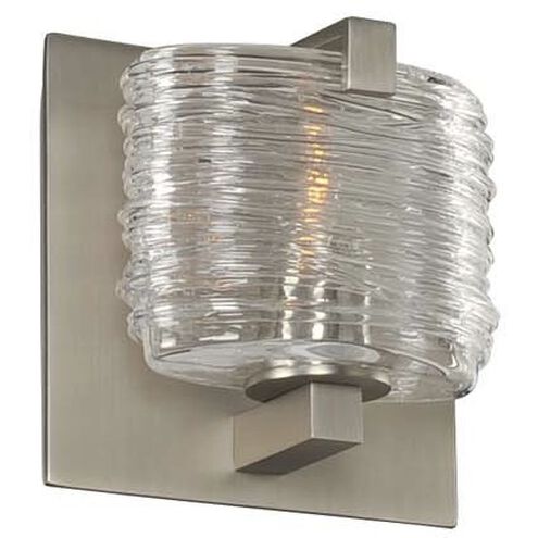 South Bay LED 5 inch Satin Nickel Bath Vanity Wall Light