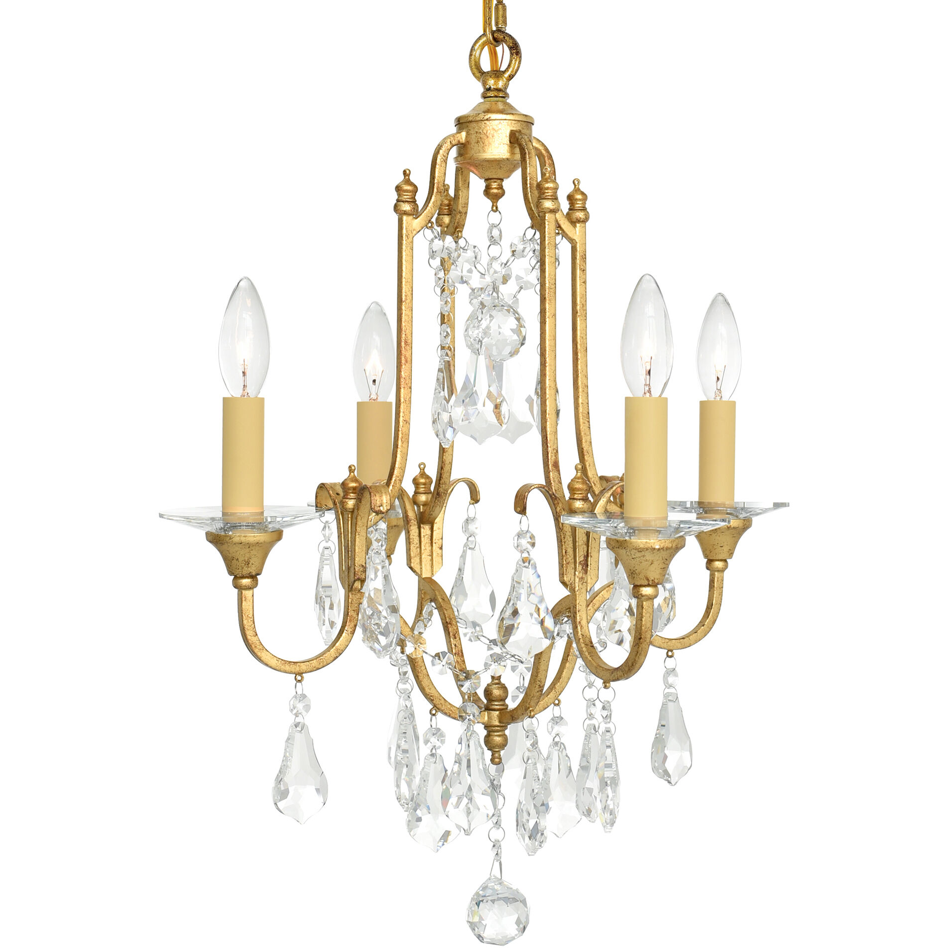Electra 4 Light 17 inch Oxidized Bronze Up Chandelier Ceiling Light