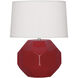 Franklin 16.38 inch 60.00 watt Ruby Red Accent Lamp Portable Light