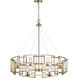Marco 35.38 inch 60.00 watt Brushed Champagne Brass Chandelier Ceiling Light
