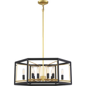 Sable Point 12 Light 26 inch Sand Coal With Honey Gold Pendant Ceiling Light