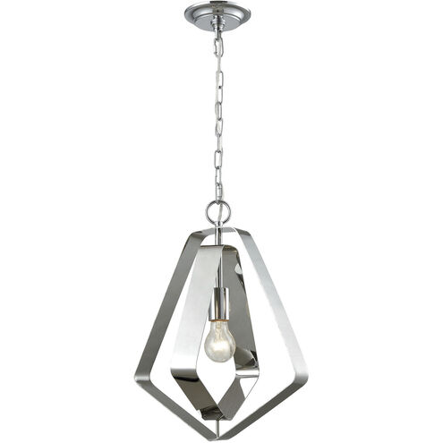 Anguluxe 1 Light 14 inch Polished Chrome Pendant Ceiling Light