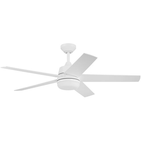 Astrea 52 inch Matte White with Reversible Matte White/Blonde Maple Blades Smart Color Fan