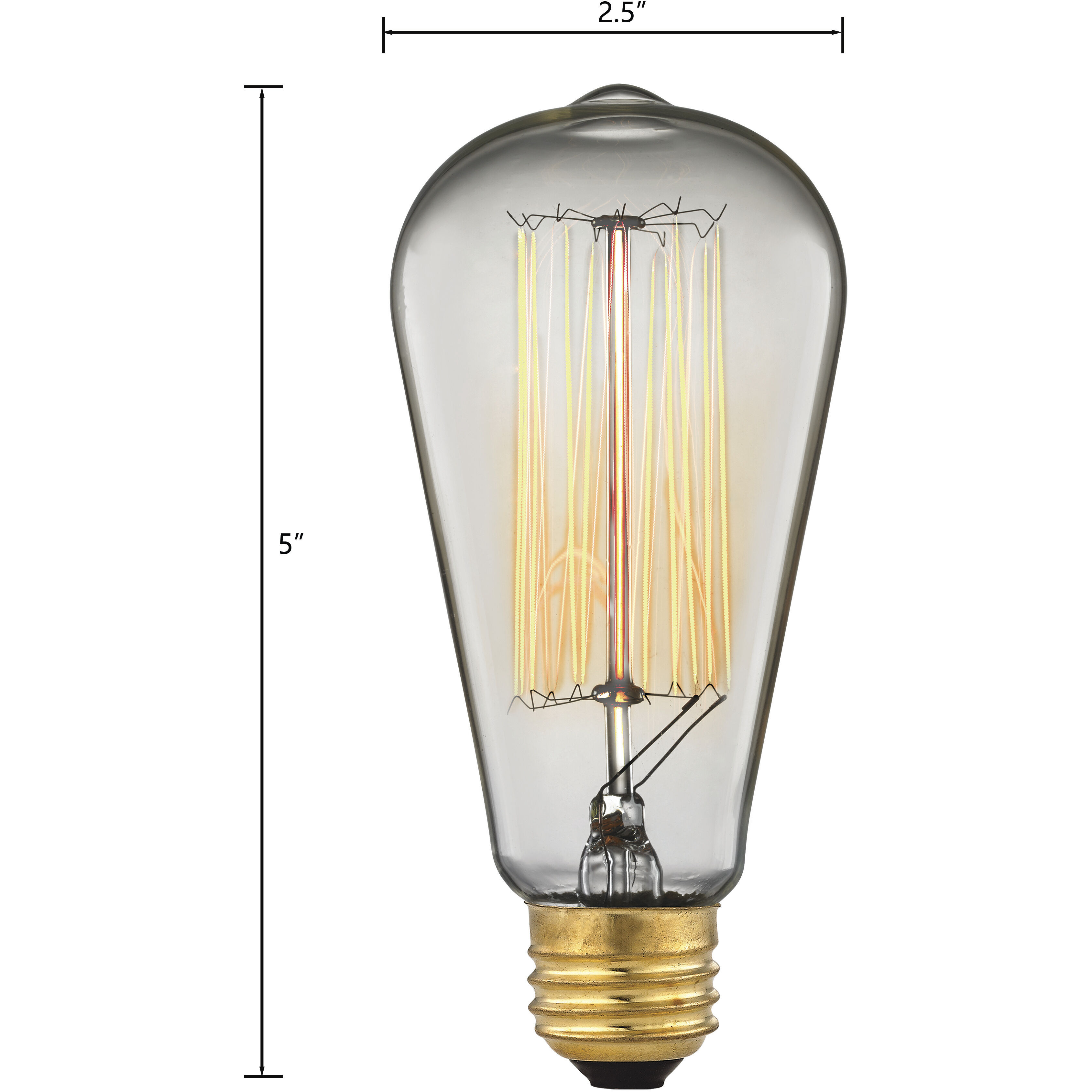 Medium ST58 Medium - E26 60 watt Bulb