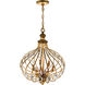 Altair 6 Light 19 inch Antique Bronze Chandelier Ceiling Light