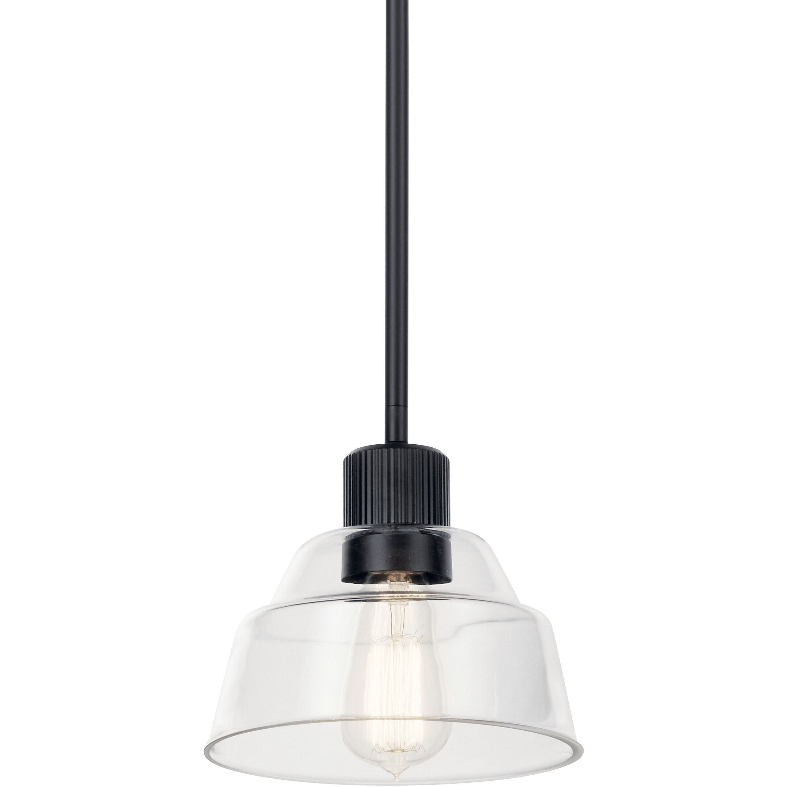Eastmont 1 Light 8 inch Black Mini Pendant Ceiling Light