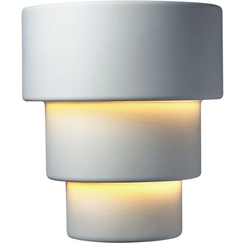 Ambiance Terrace LED 12.75 inch Matte White Wall Sconce Wall Light, Large