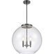 Ballston Athens 3 Light 17.75 inch Matte Black Statement Pendant Ceiling Light in Incandescent, Seedy