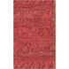 Norway 36 X 24 inch Bright Red, Bright Pink, Burgundy, Burnt Orange Rug