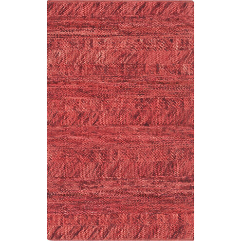 Norway 36 X 24 inch Bright Red, Bright Pink, Burgundy, Burnt Orange Rug
