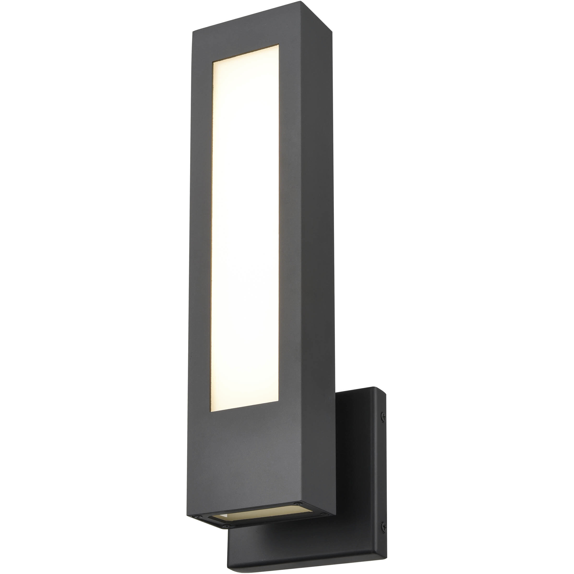 Amster LED 15.79 inch Powder Coated Black Outdoor Wall Sconce