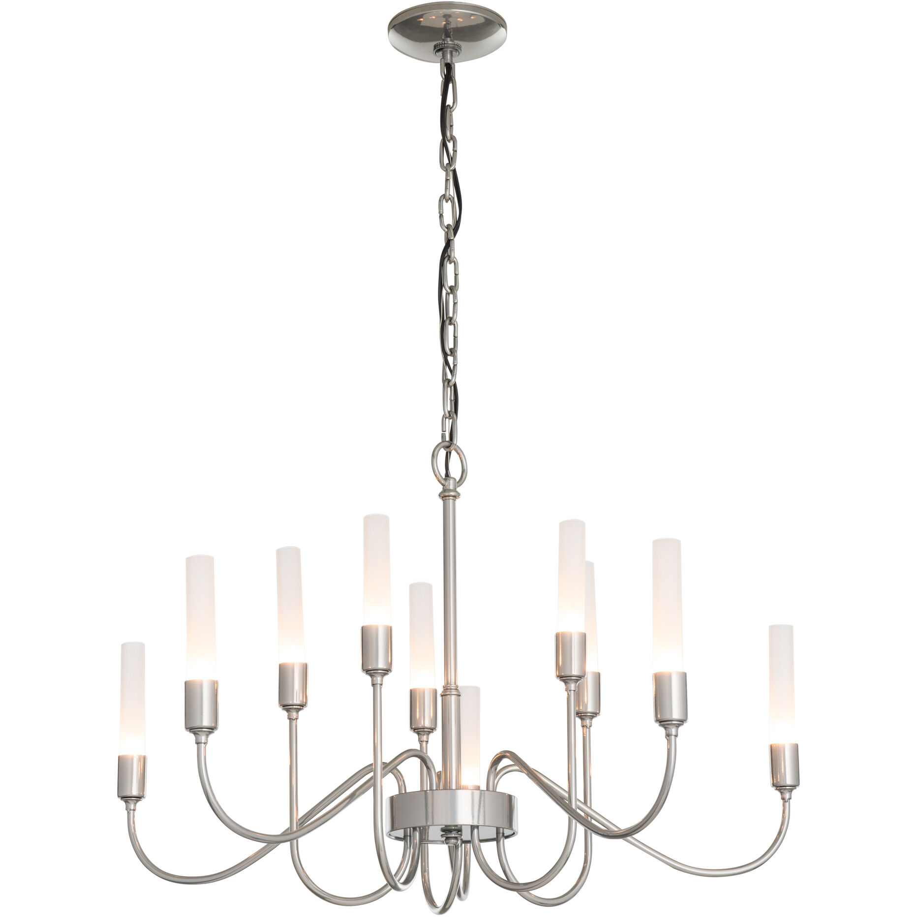 Lisse 10 Light 28.3 inch Sterling Chandelier Ceiling Light, 10 Arm