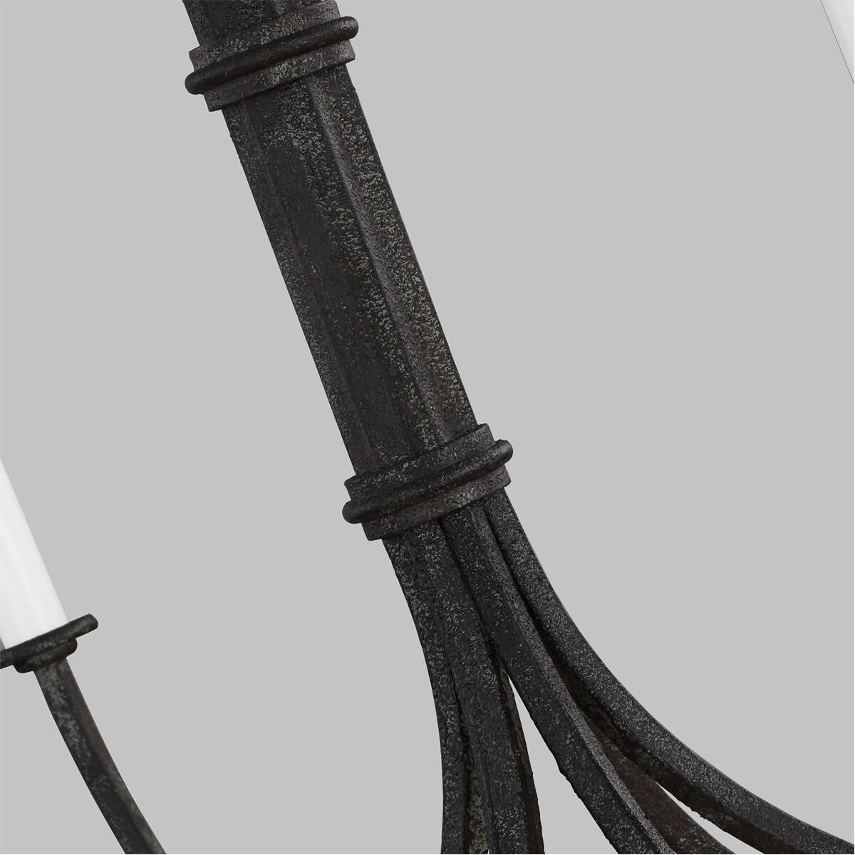 C&M by Chapman & Myers Champlain 6 Light 31 inch Iron Oxide Chandelier Ceiling Light