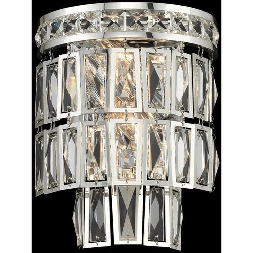 Kasturi 2 Light 7 inch Silver ADA Sconce Wall Light