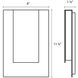 Reveal LED 12 inch Textured White Indoor-Outdoor Sconce, Inside-Out