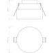 Vancouver LED 3.54 inch Brushed Aluminum Bathroom Downlight Ceiling Light
