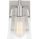 Drew & Jonathan Crofton 1 Light 5.25 inch Brushed Steel Sconce Wall Light