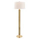 Tompkins 65 inch 100 watt Aged Brass Floor Lamp Portable Light