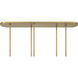 Ursolus 9 Light 43.5 inch Legacy Brass Linear Chandelier Ceiling Light