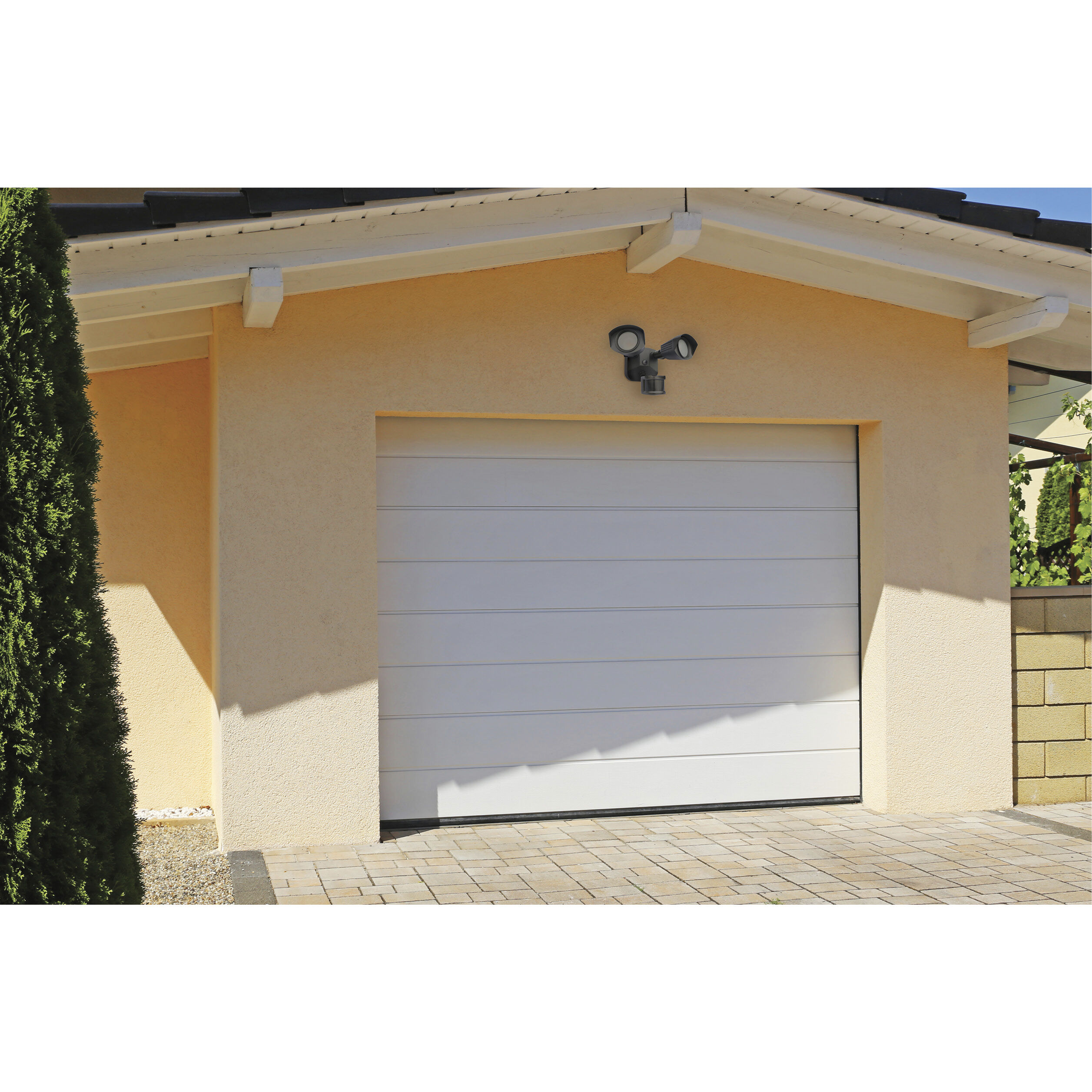 Brentwood LED 4 inch Black Outdoor Security Light