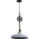 Watt 1 Light 12 inch Light Grey Pendant Ceiling Light