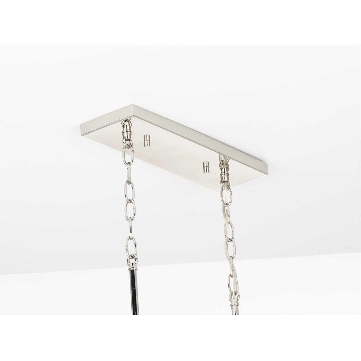 Seneca 6 Light 38.25 inch Polished Nickel Linear Chandelier Ceiling Light