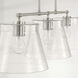 Baker 3 Light 44.5 inch Brushed Nickel Island Ceiling Light