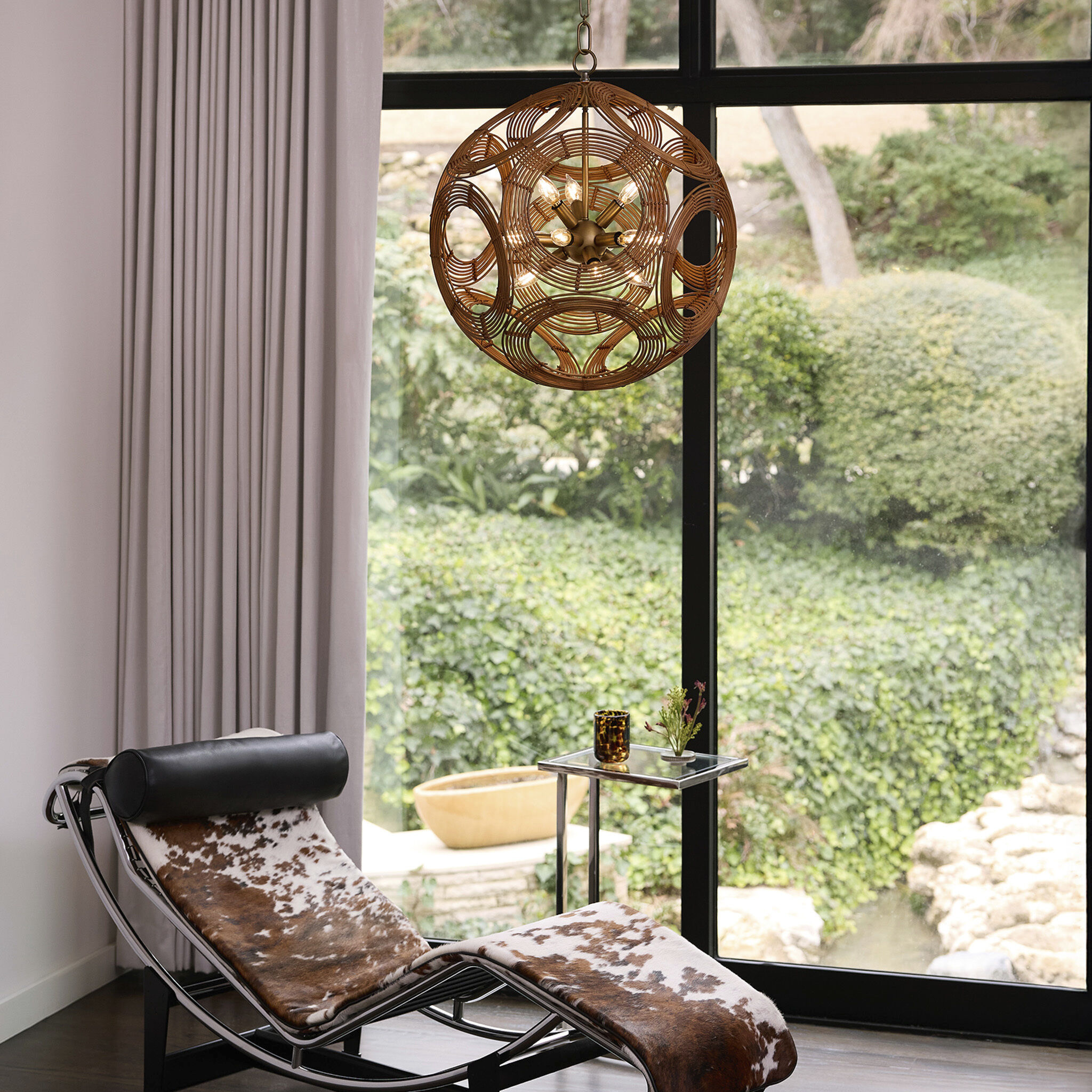 Kalio 12 Light 22 inch Brushed Brass Pendant Ceiling Light