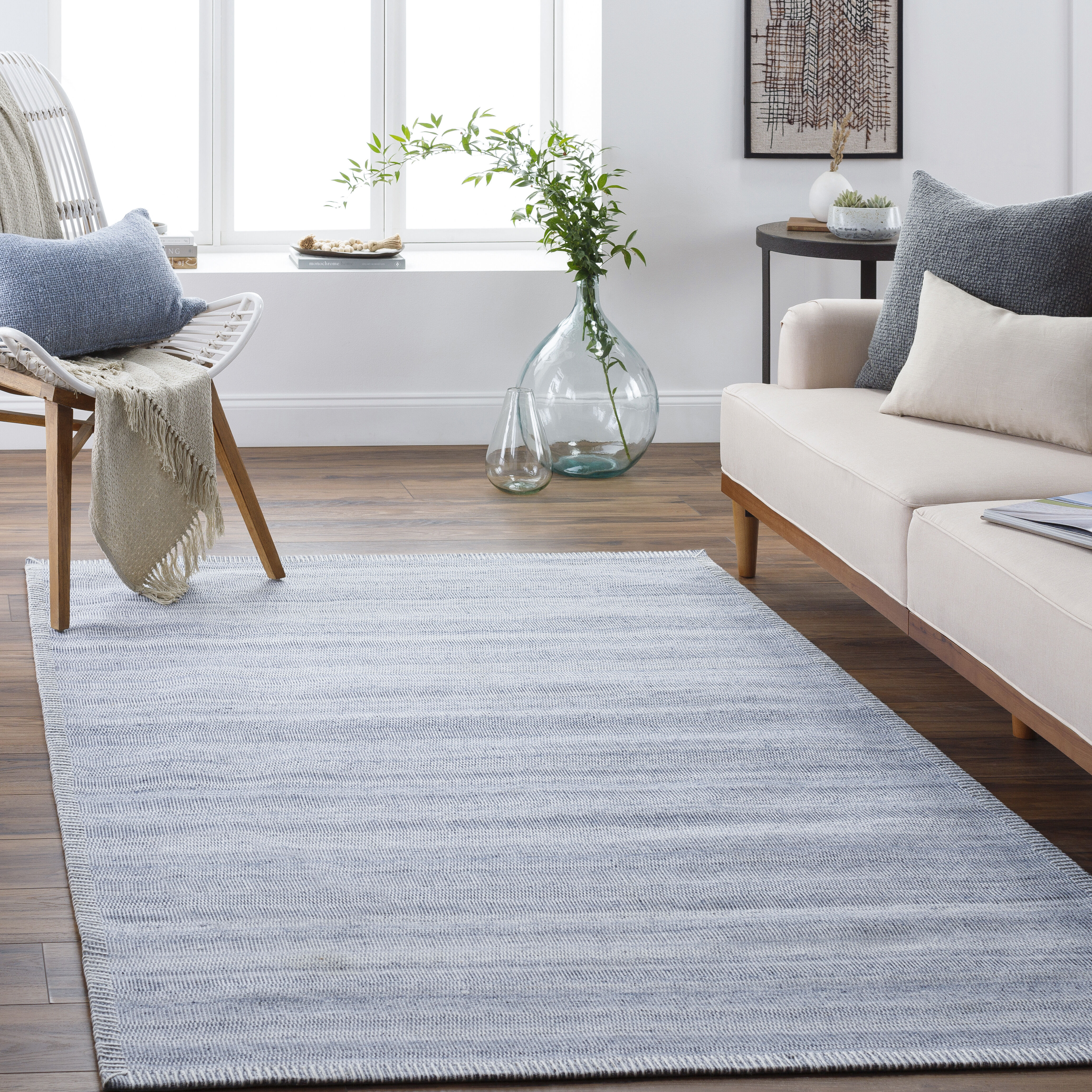 Irvine 120 X 96 inch Denim Rug in 8 x 10, Rectangle