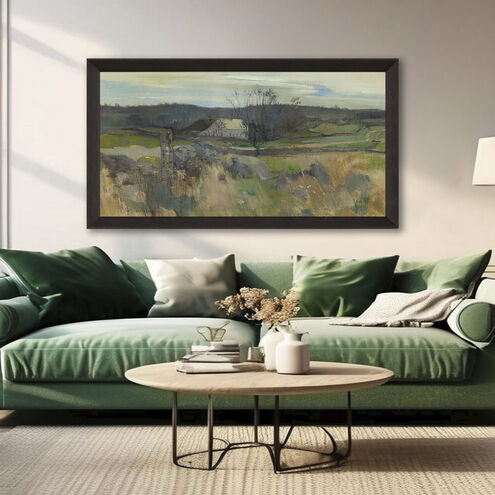 Middlebrook Farm Gray and Blue and Green and Yellow Framed Art