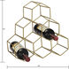 Angular Study Gold Wine Rack
