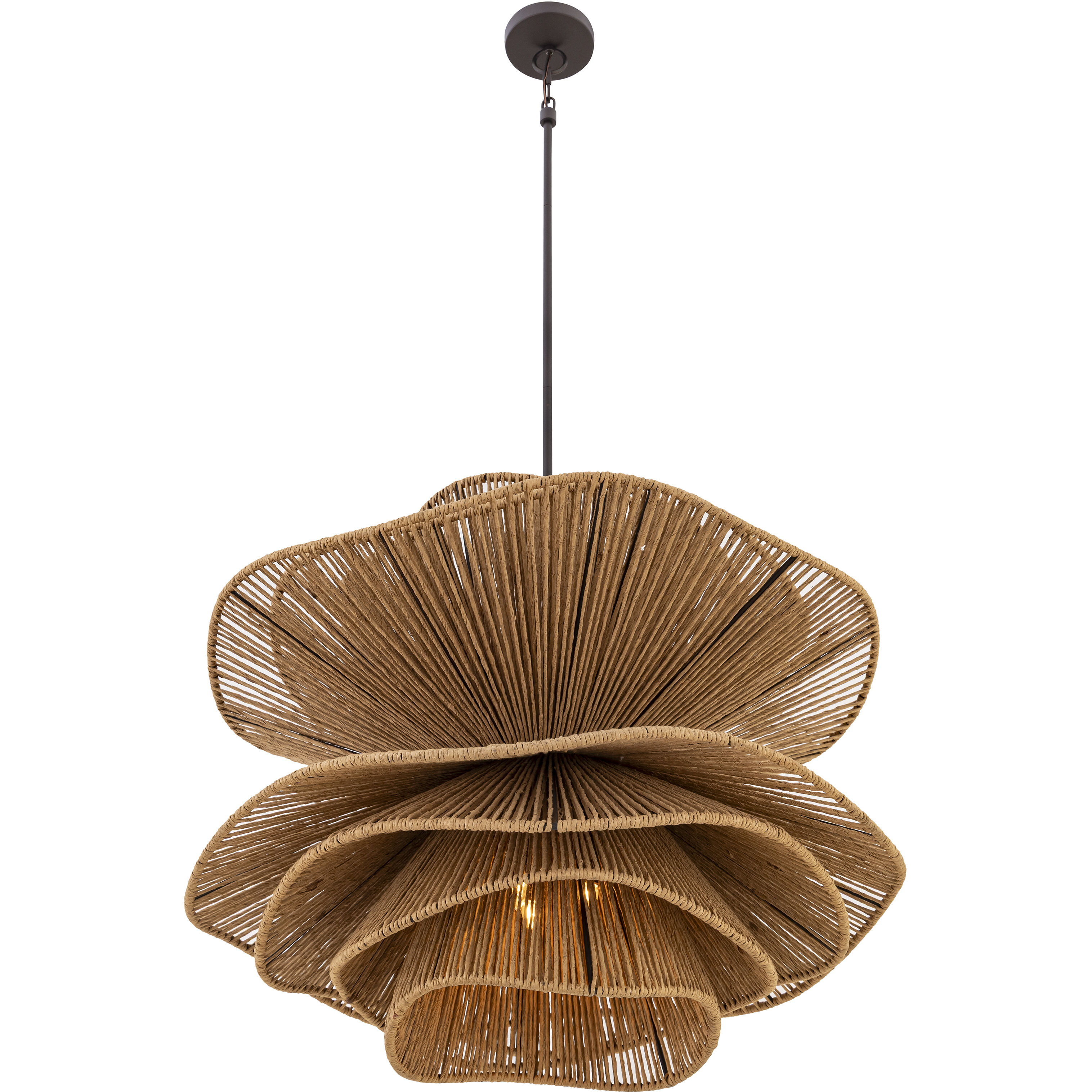 Mireth 6 Light 30 inch Dark Bronze Pendant Ceiling Light