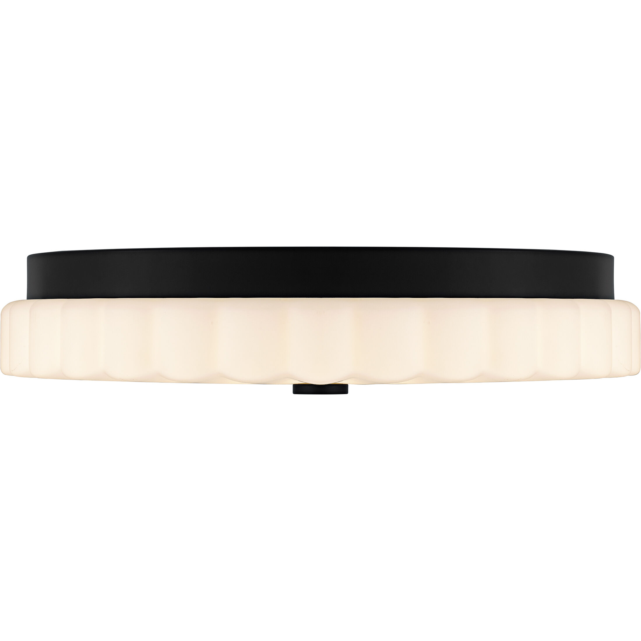 Cherbury LED 16 inch Matte Black Flush Mount Ceiling Light, Medium