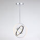 Trilogy LED 17 inch Polished Nickel Pendant Ceiling Light