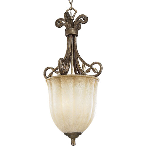 Le Jardin 1 Light 12 inch Biscay Crackle Hall & Foyer Ceiling Light