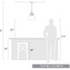 Hines 1 Light 14 inch Rubbed Bronze Pendant Ceiling Light in Seeded Glass, Large